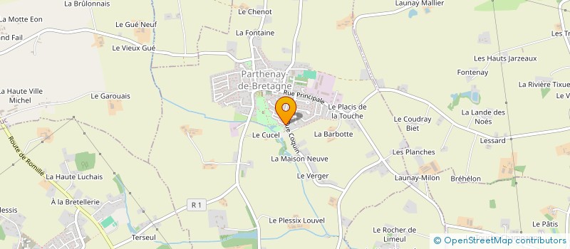 localisation de l'entreprise HAPPY ENGLISH  PARTHENAY-DE-BRETAGNE