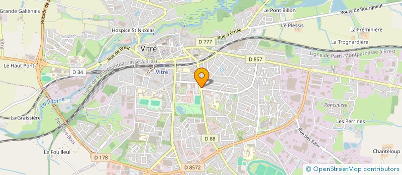 localisation de l'entreprise HAPPY ETRE ET BIEN ETRE  VITRE