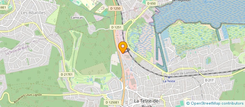 localisation de l'entreprise HAPPY FETES à LA TESTE-DE-BUCH