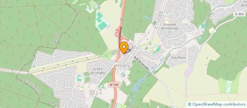 localisation de l'entreprise HAPPY FLOWER  LESIGNY