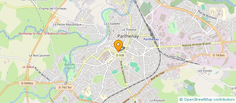 localisation de l'entreprise HAPPY FOOD à PARTHENAY
