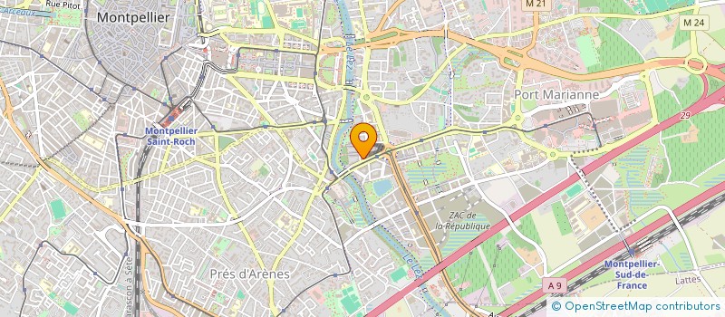 localisation de l'entreprise HAPPY GESTION à MONTPELLIER