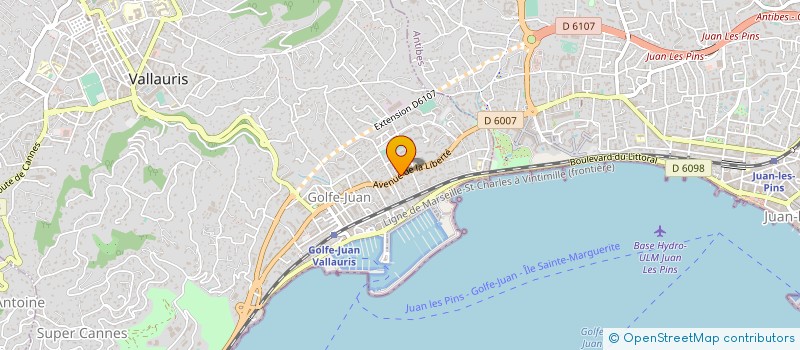 localisation de l'entreprise HAPPY & HEALTHY à VALLAURIS
