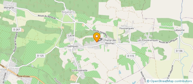 localisation de l'entreprise HAPPY INVEST  AIGALIERS