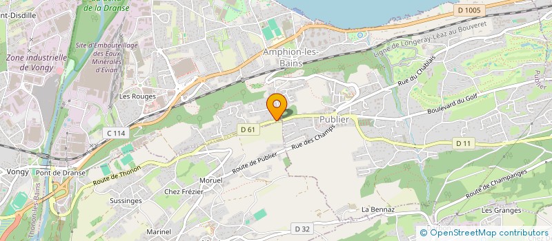 localisation de l'entreprise HAPPY LODGE  PUBLIER