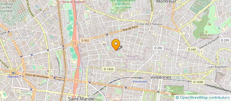 localisation de l'entreprise HAPPY MARCEAU à MONTREUIL