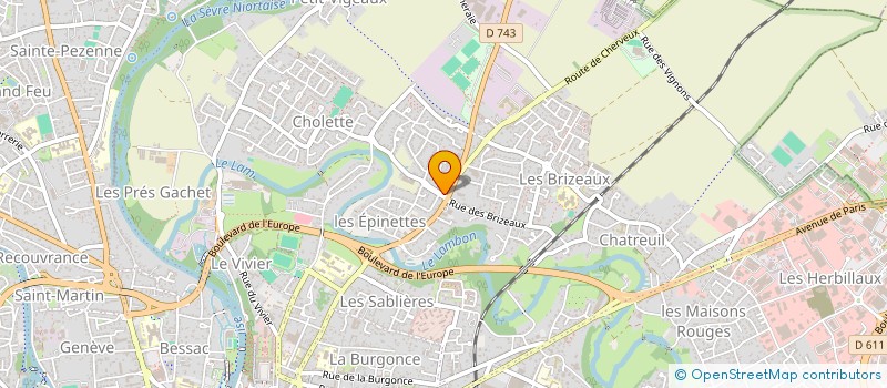 localisation de l'entreprise HAPPY MC 2  NIORT