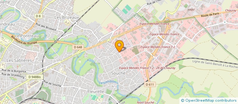 localisation de l'entreprise HAPPY MC à NIORT