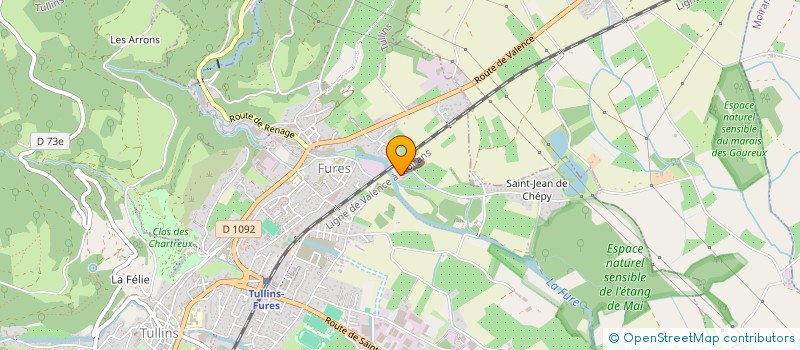 localisation de l'entreprise HAPPY MONDAYS  TULLINS