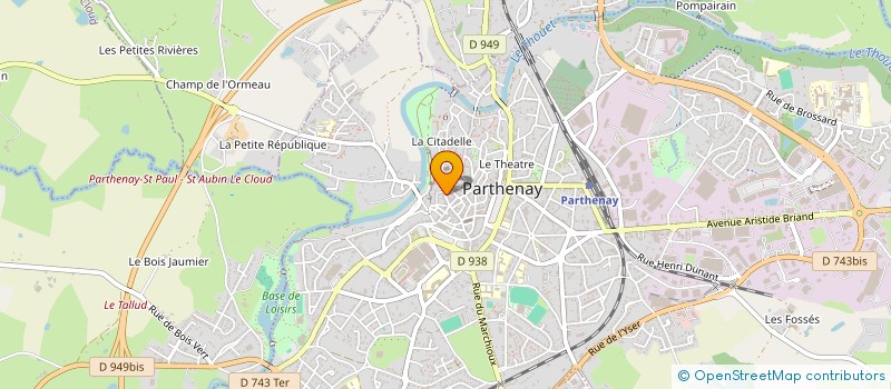 localisation de l'entreprise HAPPY NAILS à PARTHENAY