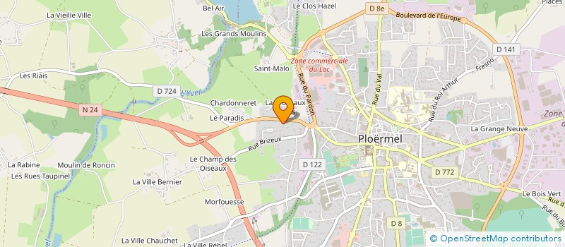 localisation de l'entreprise HAPPY NINE  PLOERMEL