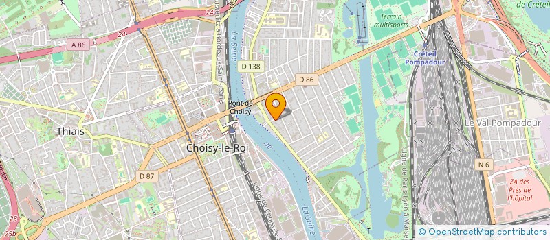 localisation de l'entreprise HAPPY PILATES  CHOISY-LE-ROI