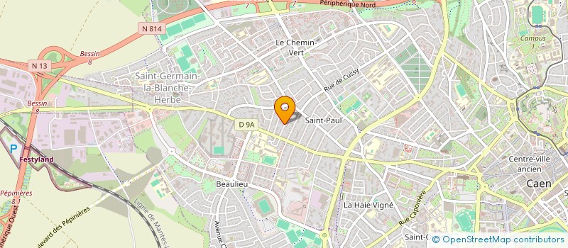 localisation de l'entreprise HAPPY POLE & CIE à CAEN