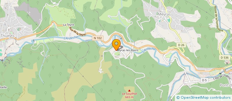 localisation de l'entreprise HAPPY'POP  LALEVADE-D' ARDECHE