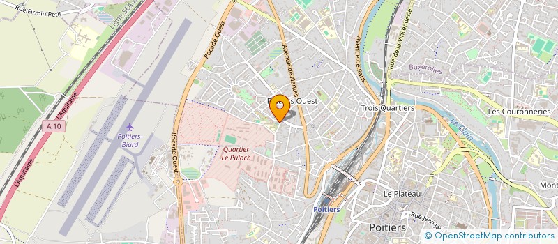 localisation de l'entreprise HAPPY RUN  POITIERS