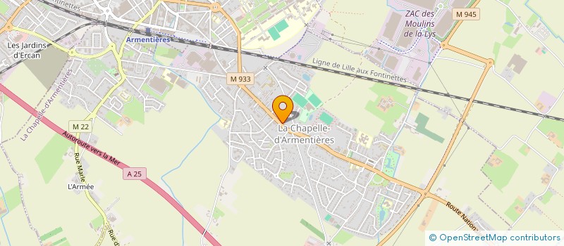 localisation de l'entreprise HAPPY THERAPY  LA CHAPELLE-D'ARMENTIERES