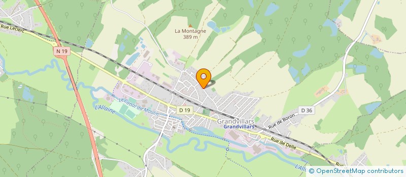 localisation de l'entreprise HAPPY VRAC à GRANDVILLARS