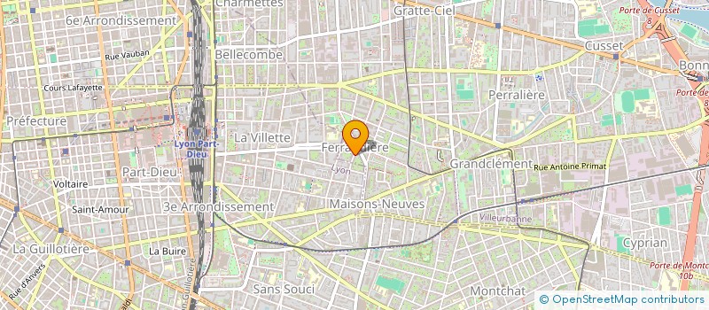 localisation de l'entreprise HAPPYGEST  VILLEURBANNE