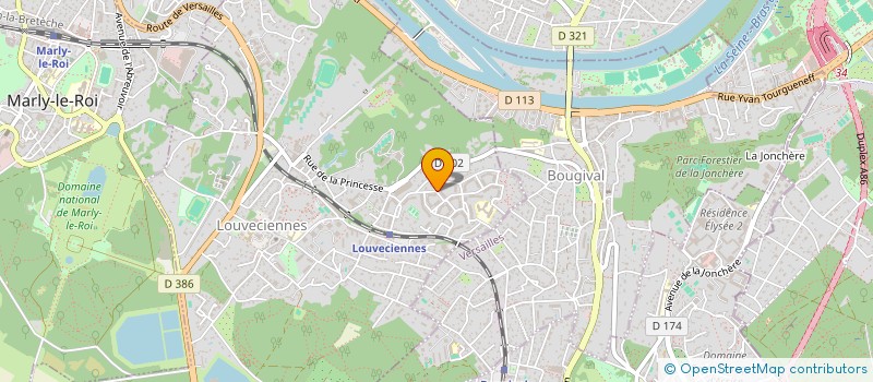 localisation de l'entreprise HAPPYNEST  LOUVECIENNES