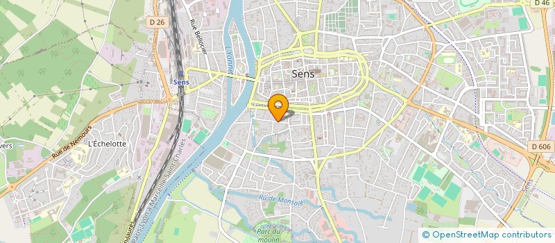 localisation de l'entreprise HAPPYSERVICES à SENS