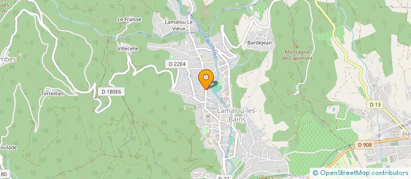 localisation de l'entreprise HAPPYSHOP  LAMALOU-LES-BAINS