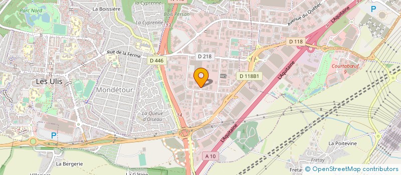 localisation de l'entreprise HAPTE à LES ULIS