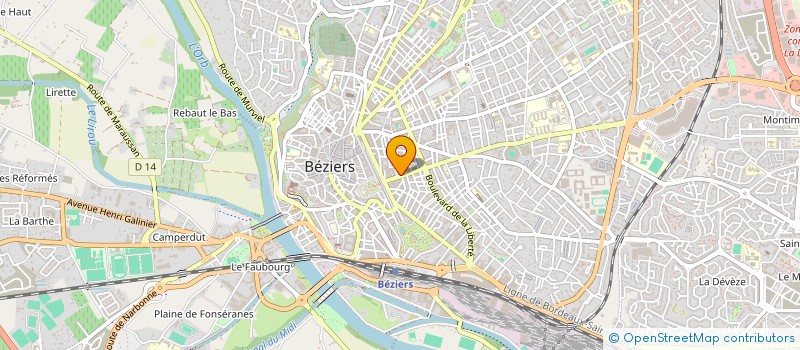 localisation de l'entreprise HAPY  BEZIERS