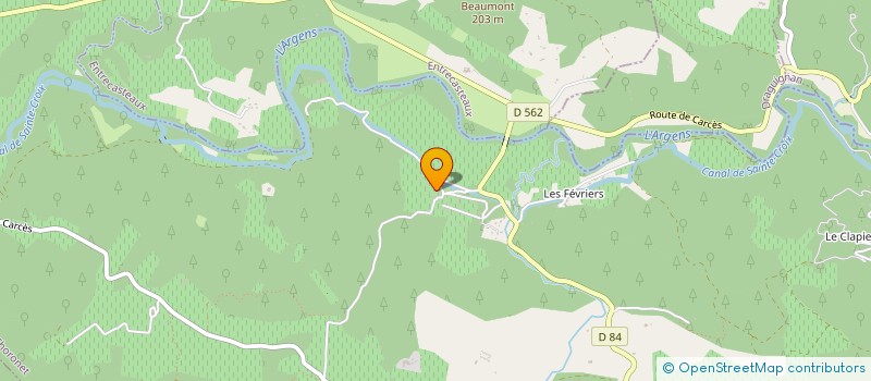 localisation de l'entreprise HAQUART CHIROPTERES ET BIOACOUSTIQUE à LE THORONET