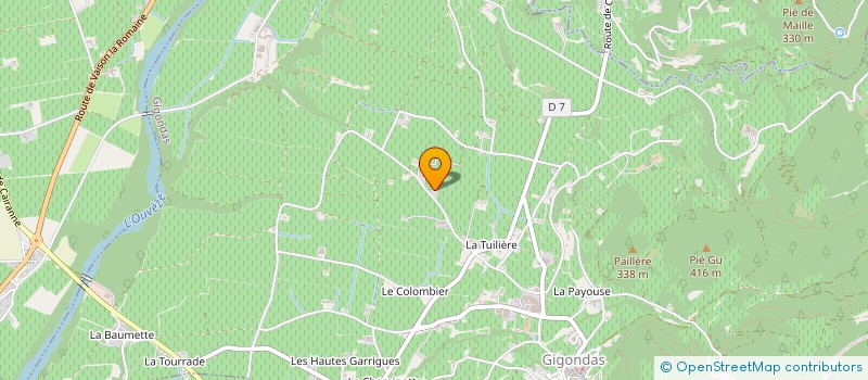 localisation de l'entreprise HAR  GIGONDAS