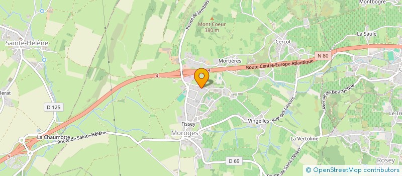 localisation de l'entreprise HARAC 2S  MOROGES