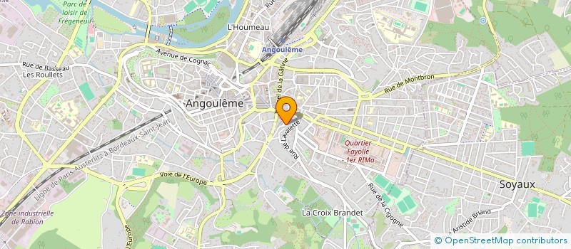 localisation de l'entreprise HARAMBE V à ANGOULEME