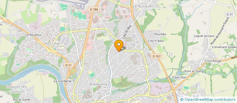 localisation de l'entreprise HARANG à LANNION