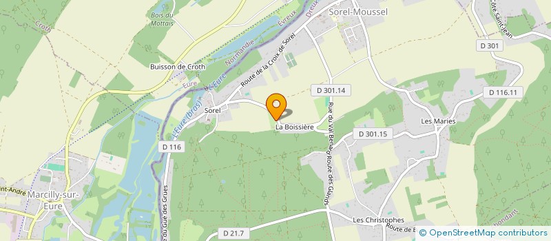 localisation de l'entreprise HARAS DE BEAUREVOIR à SOREL-MOUSSEL