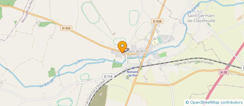 localisation de l'entreprise HARAS DE CENTURION SAS à NONANT-LE-PIN