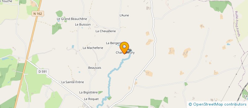 localisation de l'entreprise HARAS DE CHAMPFLEURY  FROMENTIERES