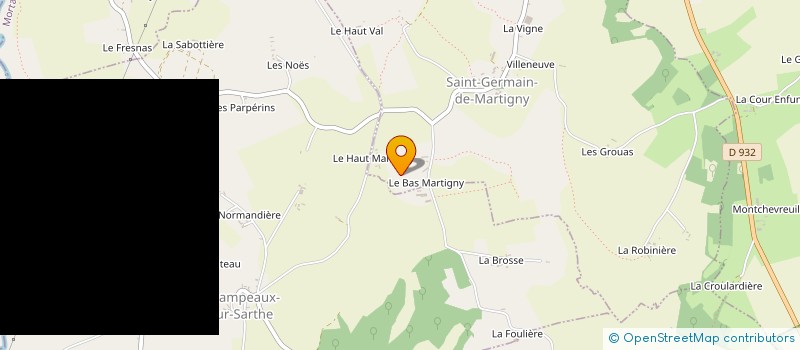localisation de l'entreprise HARAS DE CORBOU à COURGEOUT