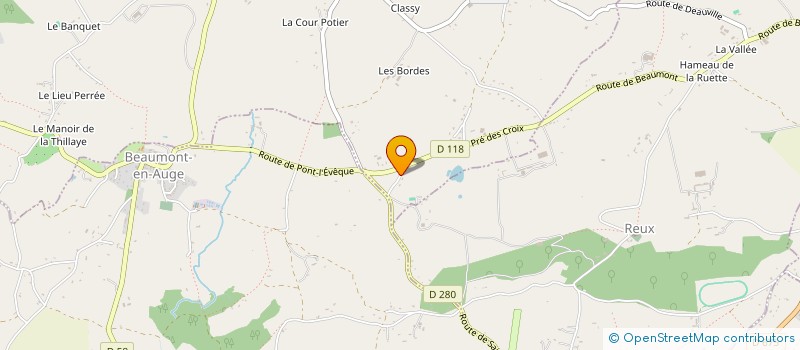 localisation de l'entreprise HARAS DE FLEES  CLARBEC