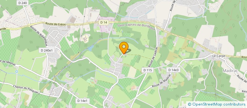 localisation de l'entreprise HARAS DE FRESQUET  SAINT-CAPRAIS-DE-BORDEAUX