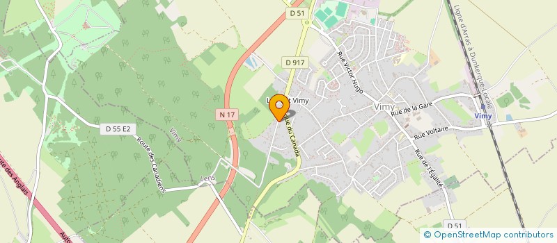 localisation de l'entreprise HARAS DE GALANT à VIMY