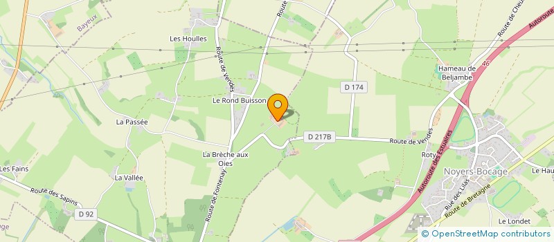 localisation de l'entreprise HARAS DE LA BRETONNIERE à MONTS-EN-BESSIN