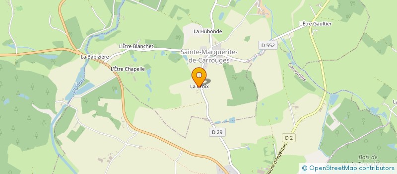 localisation de l'entreprise HARAS DE LA CROIX D'ARGENT à SAINT-SAUVEUR-DE-CARROUGES