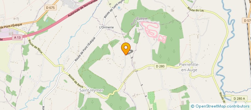 localisation de l'entreprise HARAS DE LA CROIX POULAIN  SAINT-HYMER