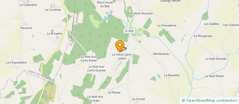 localisation de l'entreprise HARAS DE LA NOE  PRE-EN-PAIL-SAINT-SAMSON