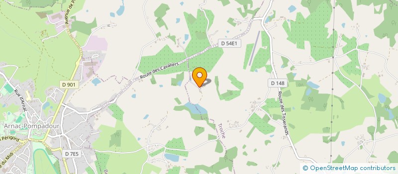 localisation de l'entreprise HARAS DE LA PETITE BRUNIE  TROCHE