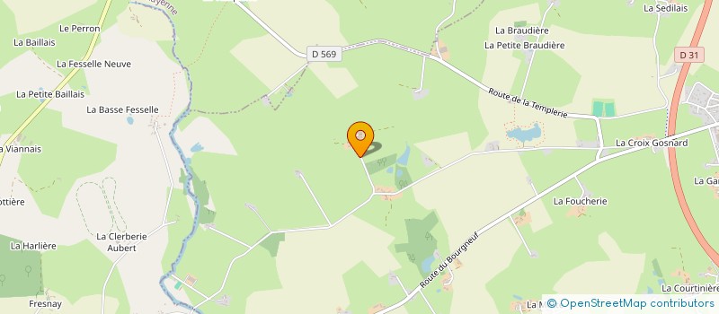 localisation de l'entreprise HARAS DE LA RONCERAIE  LA BACONNIERE