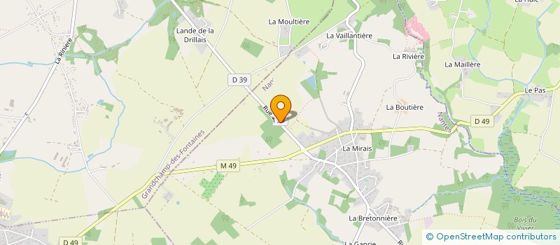 localisation de l'entreprise HARAS DE LA VAILLANTIERE à LA CHAPELLE-SUR-ERDRE