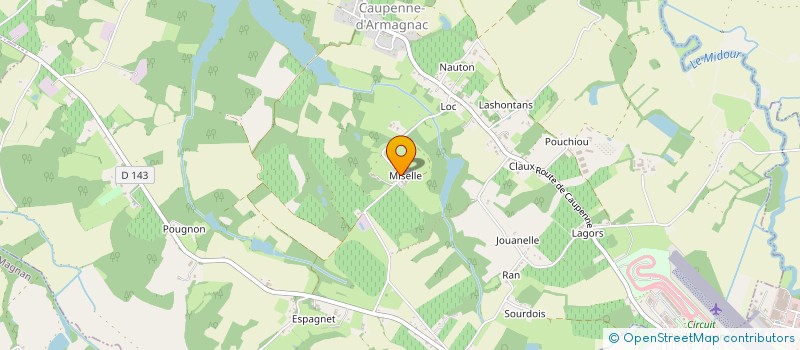 localisation de l'entreprise HARAS DE LIGNY  CAUPENNE D'ARMAGNAC