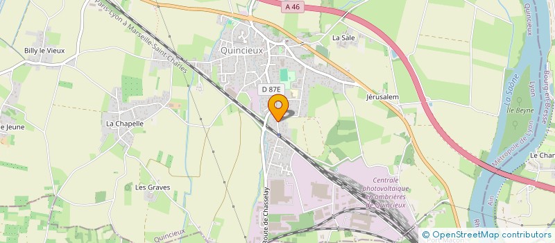 localisation de l'entreprise HARAS DE MARJKAT à QUINCIEUX