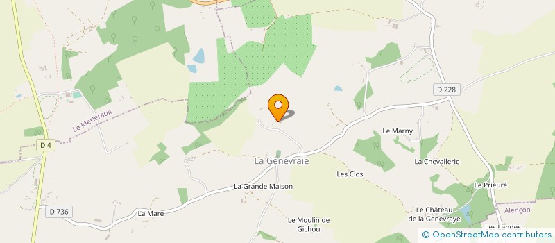 localisation de l'entreprise HARAS DE NONANT LE PIN EARL à LA GENEVRAIE
