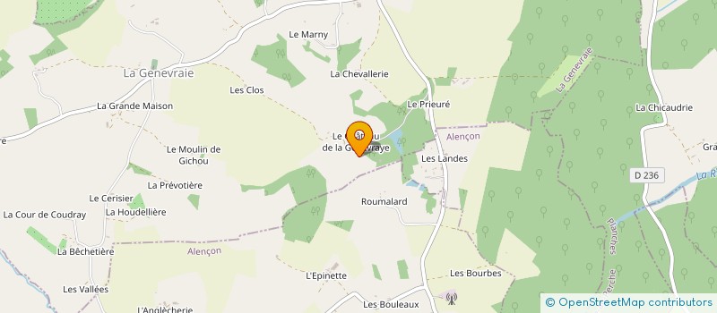 localisation de l'entreprise HARAS DE RABODANGES à LA GENEVRAIE